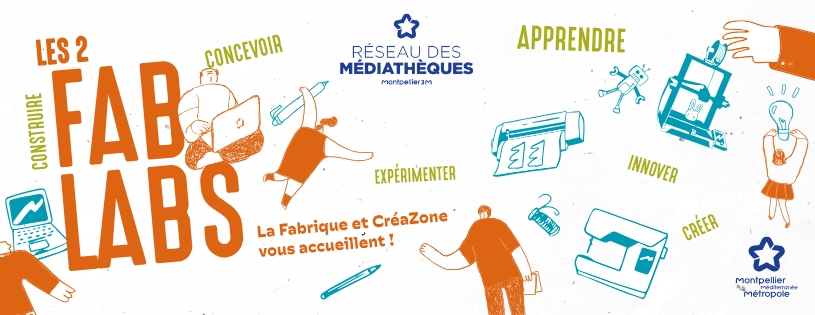Image décorative des 2 FabLabs du Réseau des médiathèques