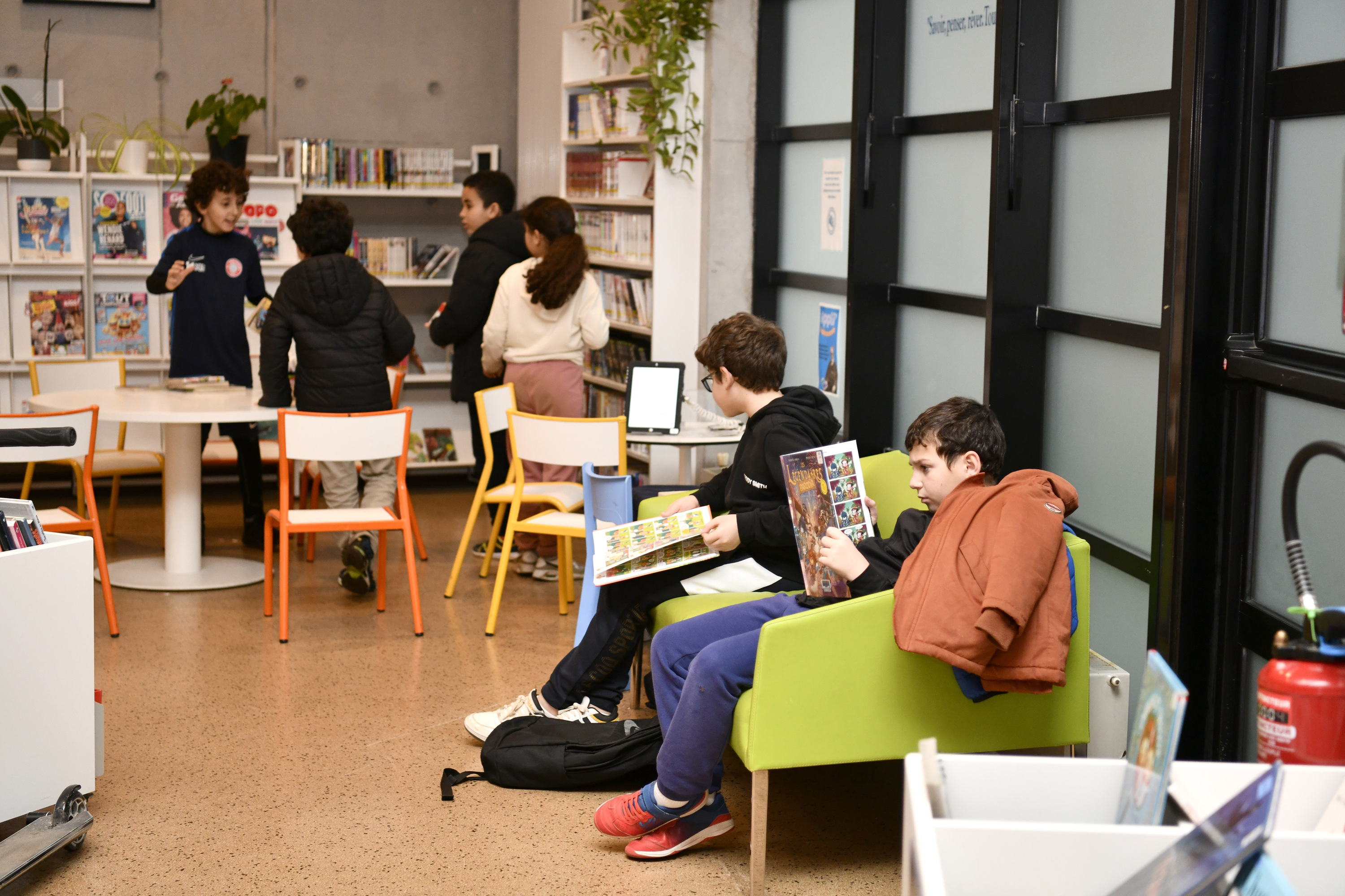 Espace jeunesse de la médiathèque Victor Hugo